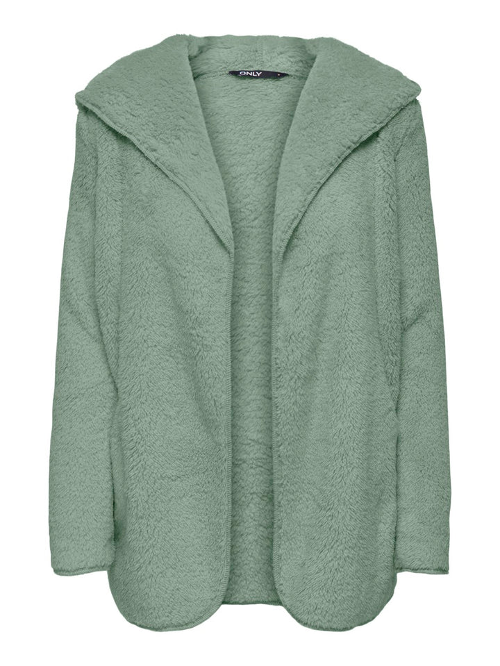 Onlcontact Hood Sherpa Coat Otw Cc - Lila