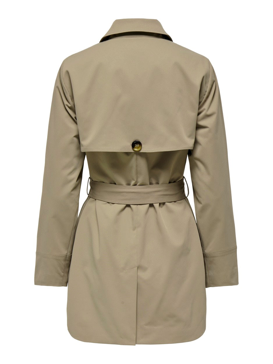 Jdyisadora Trenchcoat Otw Hab Noos - Taupe