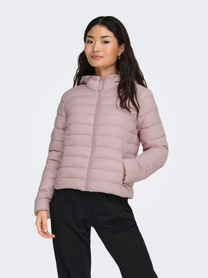 Onltahia Lw Quilted Hood Jkt Noos Otw - Licht Roze