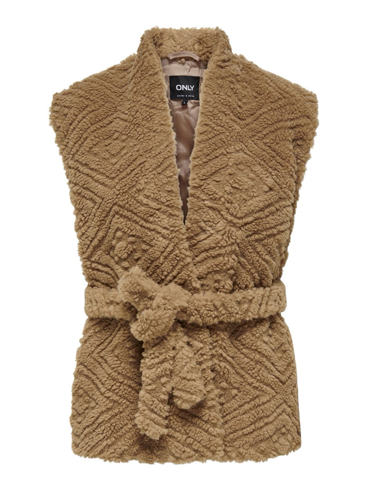 Onlganja Teddy Waistcoat Life Cc Ot - Camel