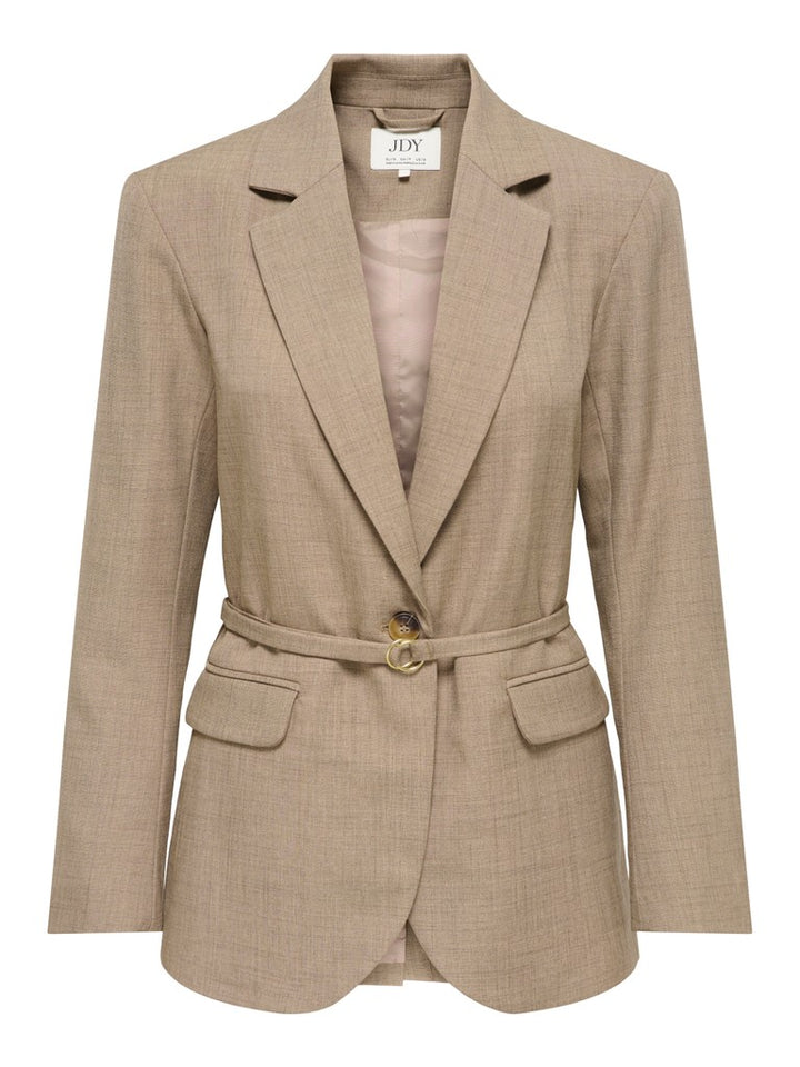 Jdyhaze L/s Belt Blazer Tlr - Bruin