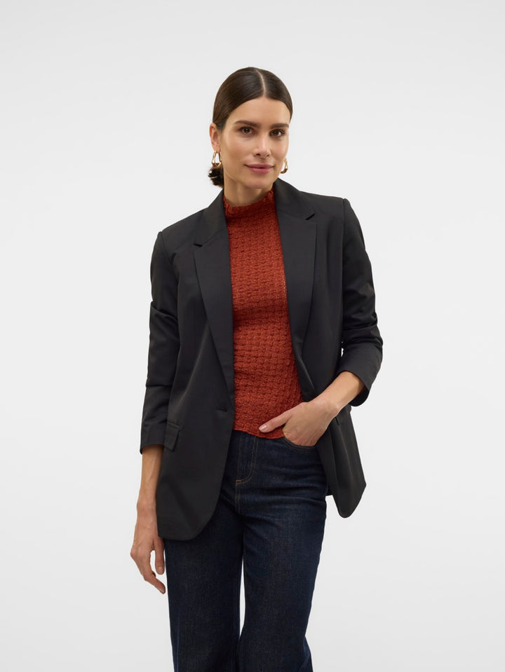 Vmraya Ls Loose Blazer - Zwart