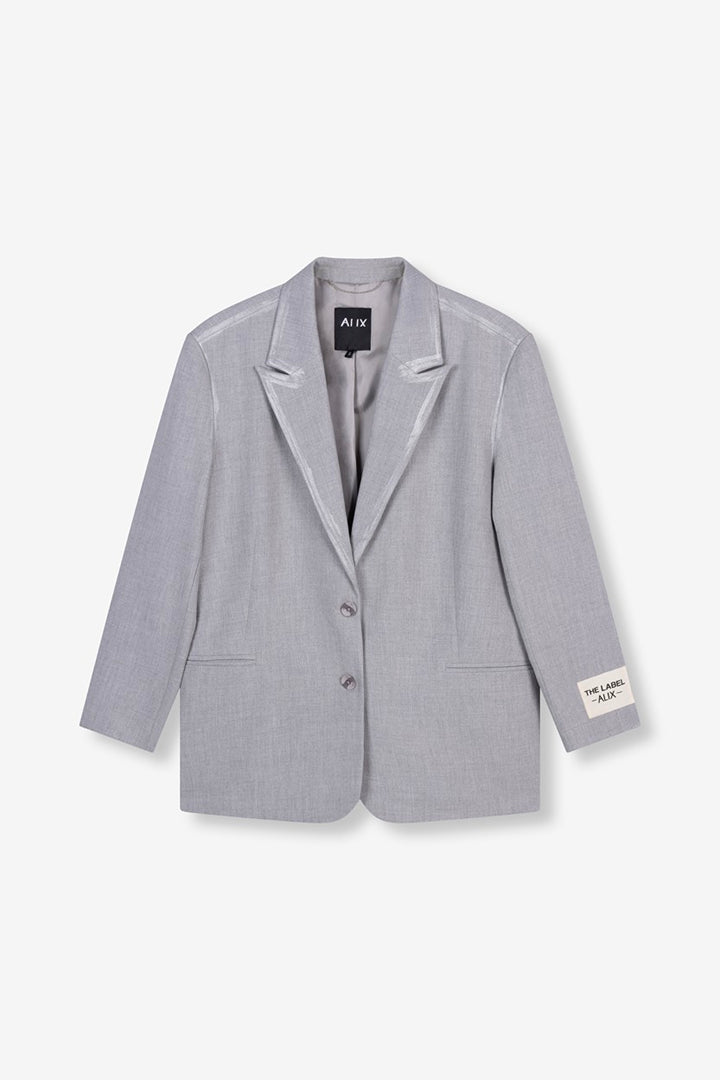 Folile Stripe Blazer - Grijs Melee