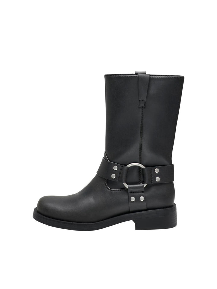 Onlbax-1 Pu Biker Boot - Zwart