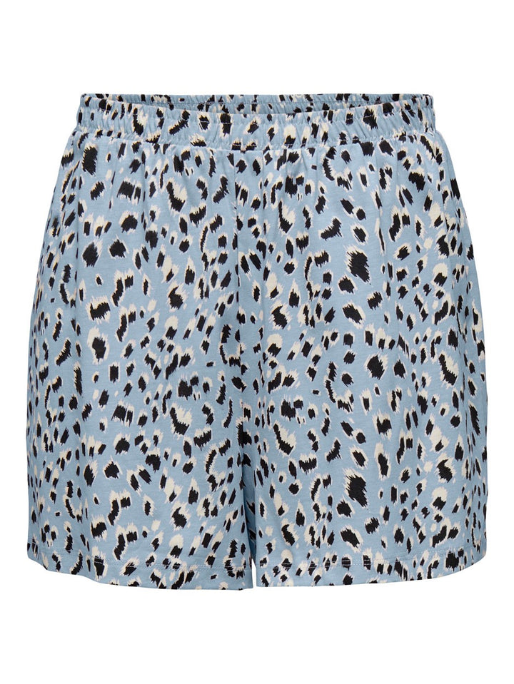 Onlmay High Waist Aop/stripe Shorts - Blauw Dessin