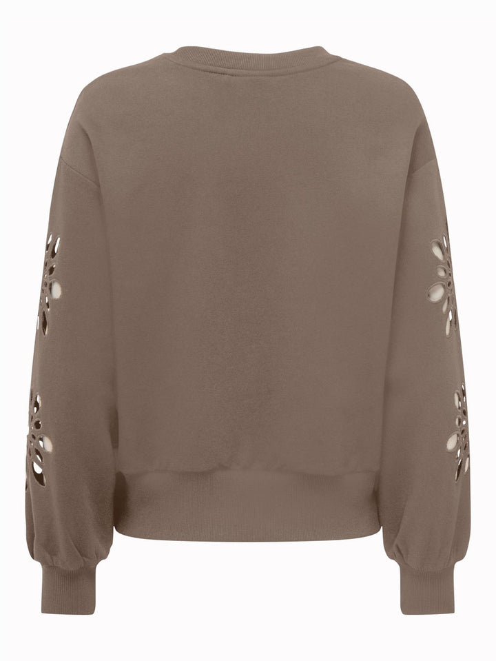 Onlwinnie L/s O-neck Swt - Taupe