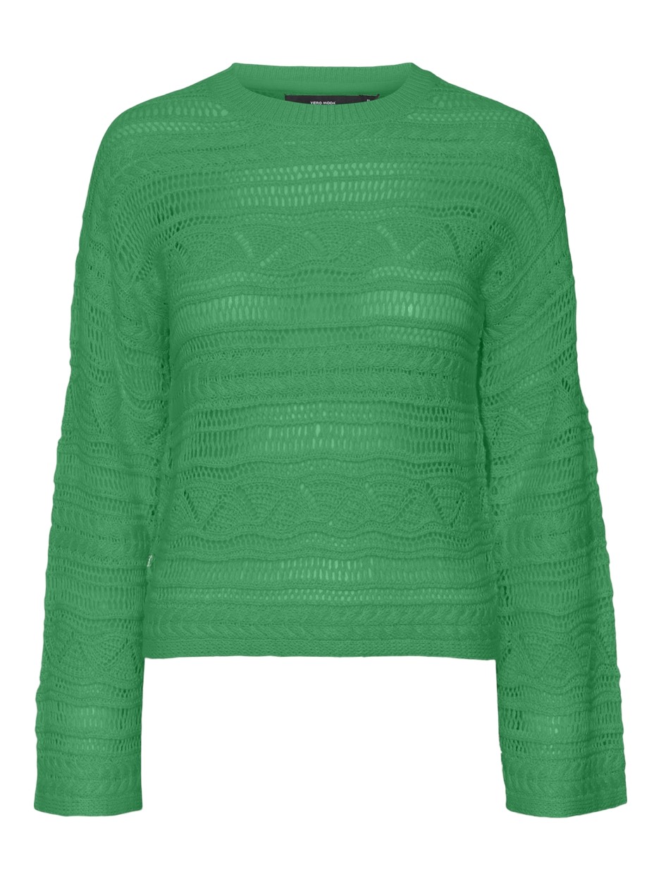 Vmlamar Ls O-neck Pullover - Groen