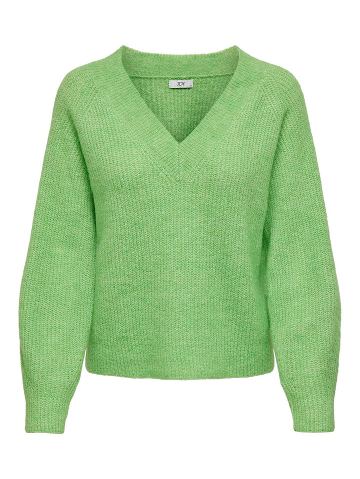 Jdyingeborg Ada Life L/s V-neck Pul - Groen