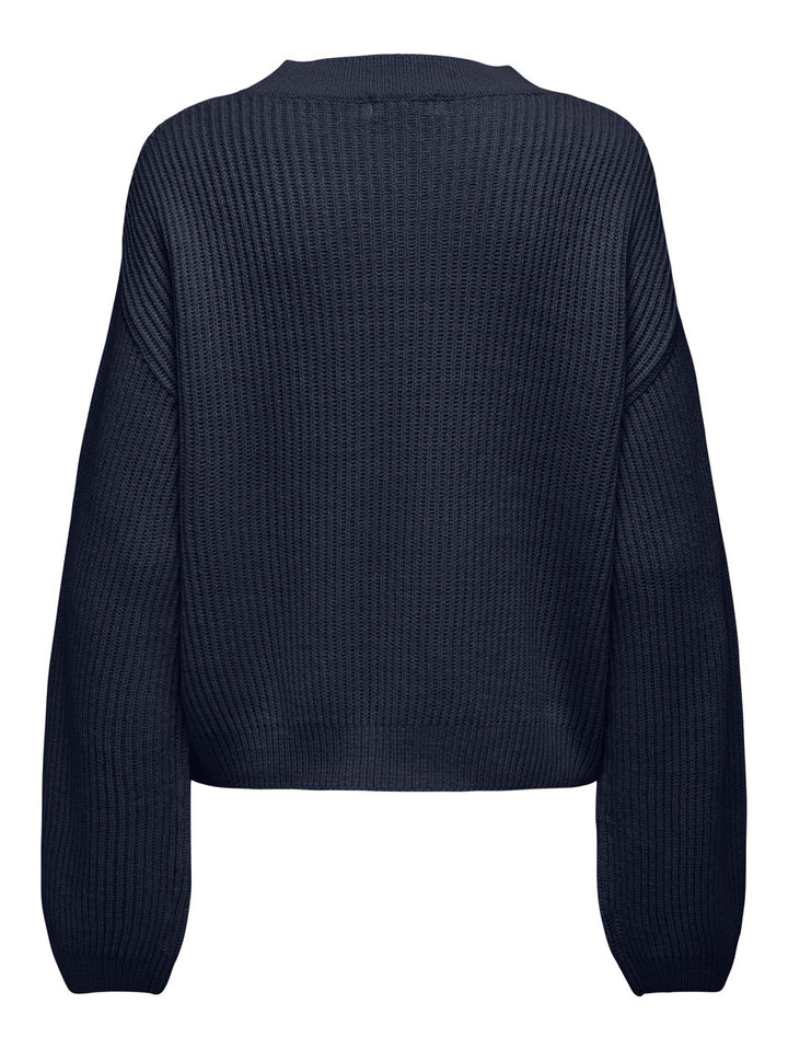 Jdylinn L/s Cable Pullover Knt - Navy