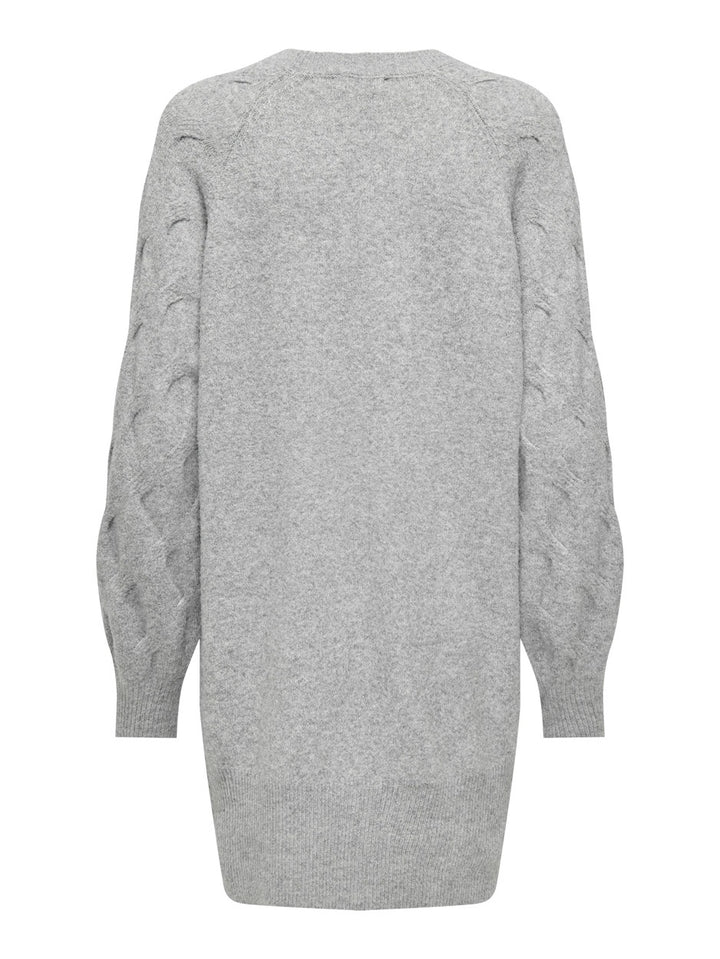 Jdymax Life L/s O-neck Cab Sl Dress - Lichtgrijs