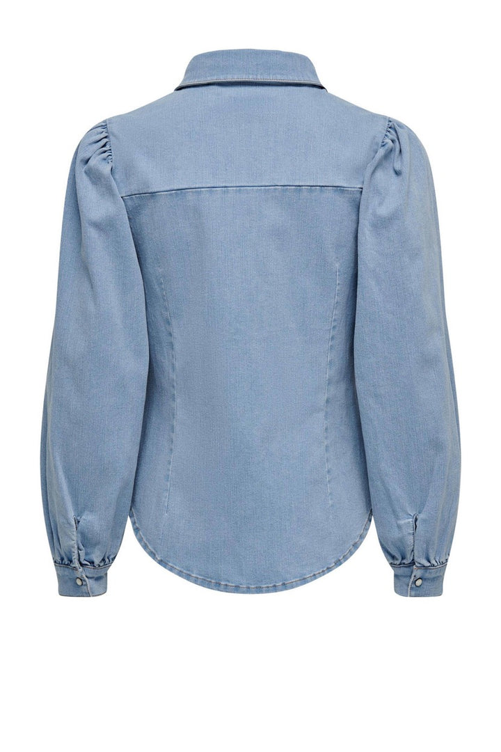 Onlrocco Stretch Ls Dnm Shirt - Blue Denim