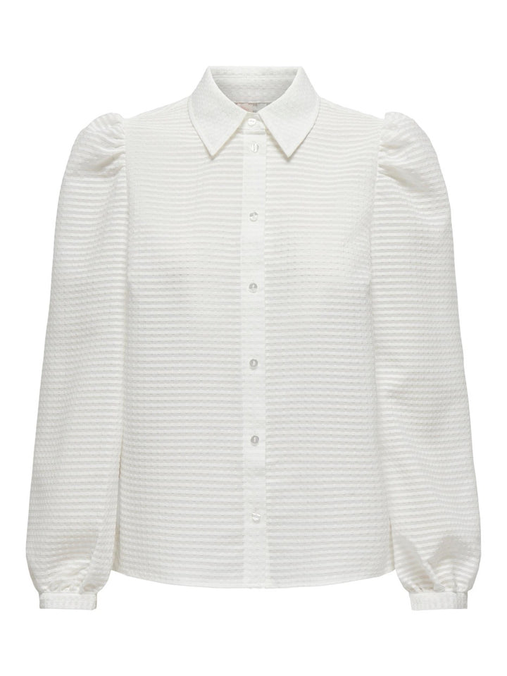 Onlmie Edith Volume Sleeve Shirt Wv - Off-white