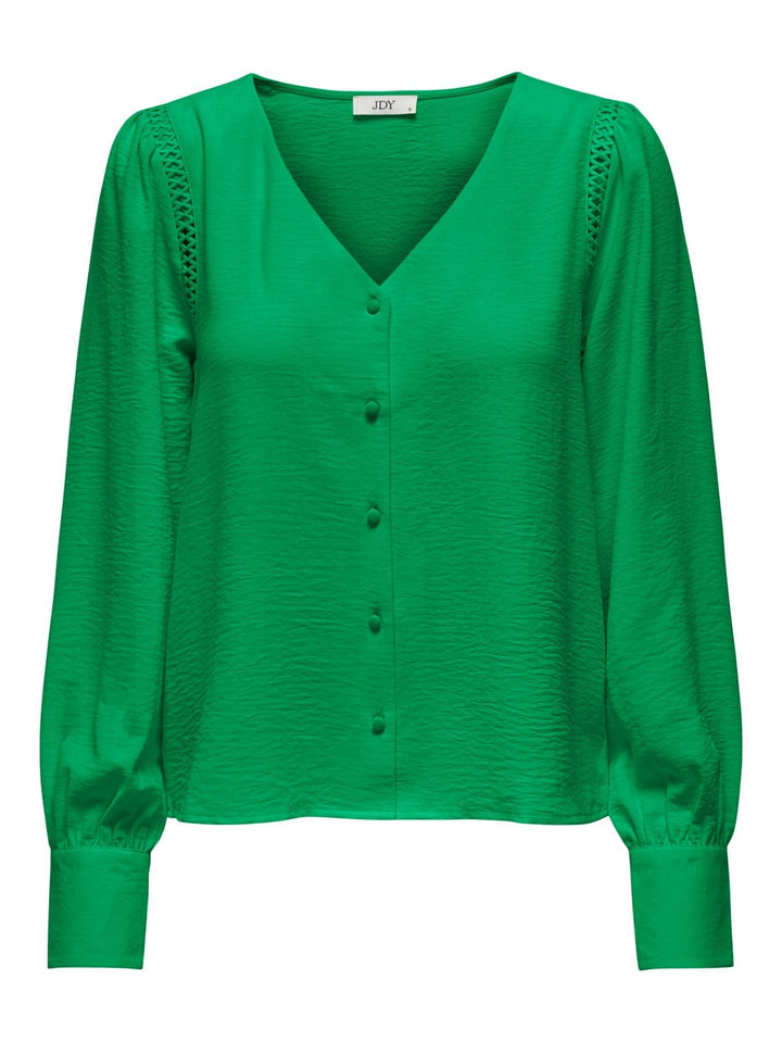 Jdylion Life 3/4 V-neck Shirt Wvn - Groen