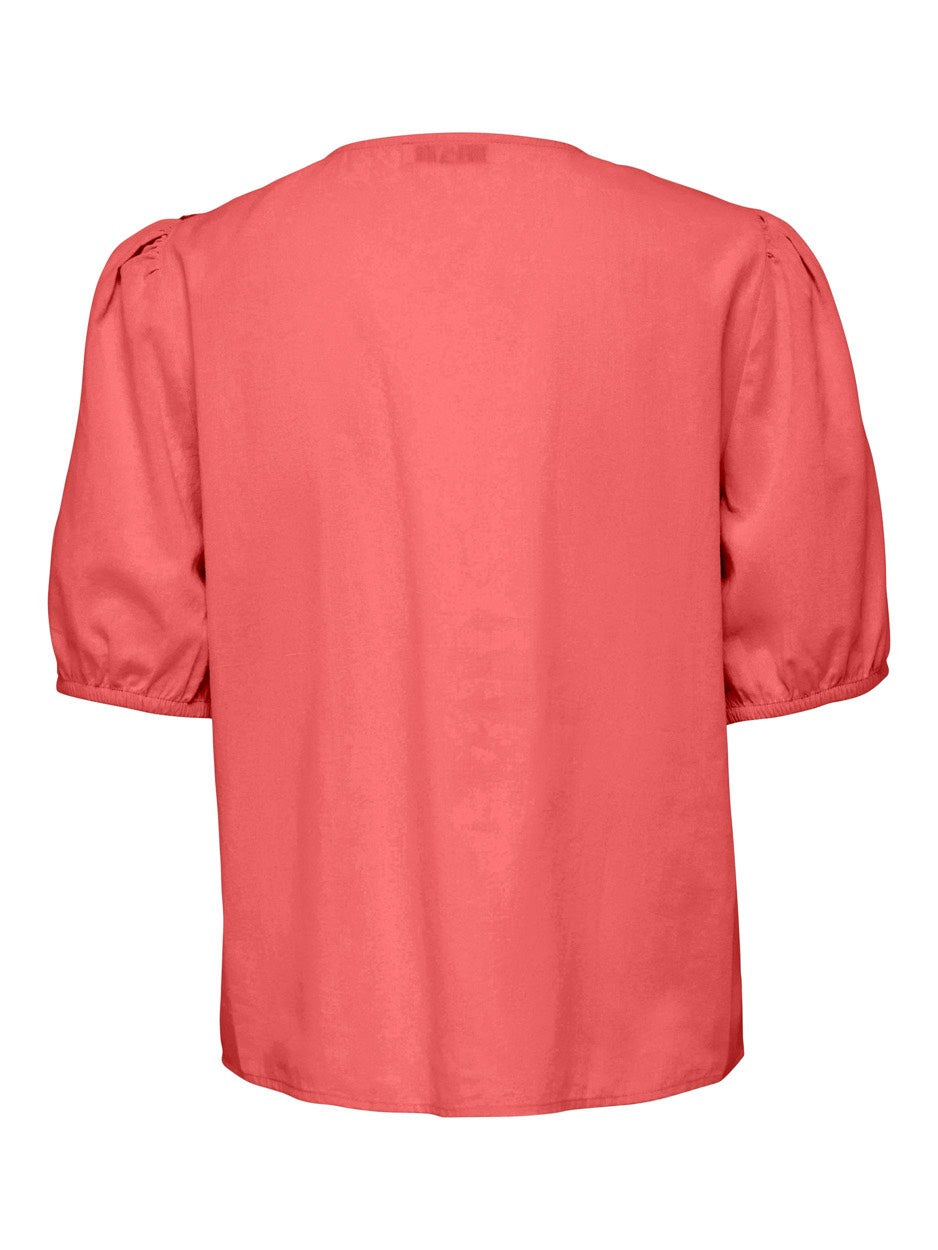 Jdyclaudia 2/4 Shirt - Koraal Rood