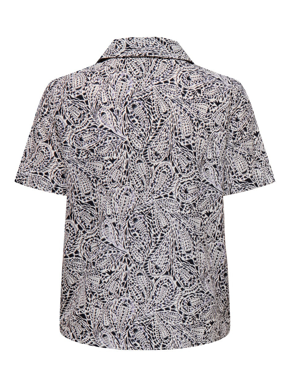 Jdyhilde S/s Shirt Wvn - Zwart Dessin