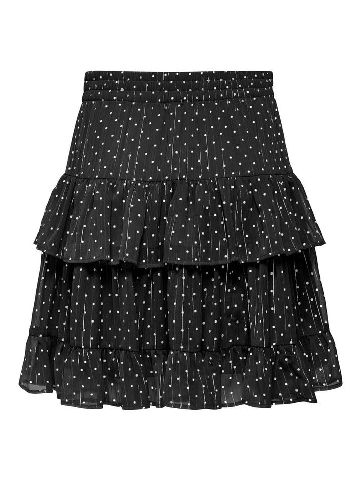 Jdycody Mw Short Skirt Wvn - Zwart Dessin