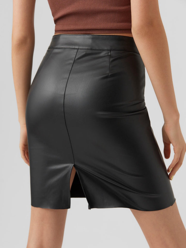 Vmolympia Hw Short Pl Skirt Noos - Zwart