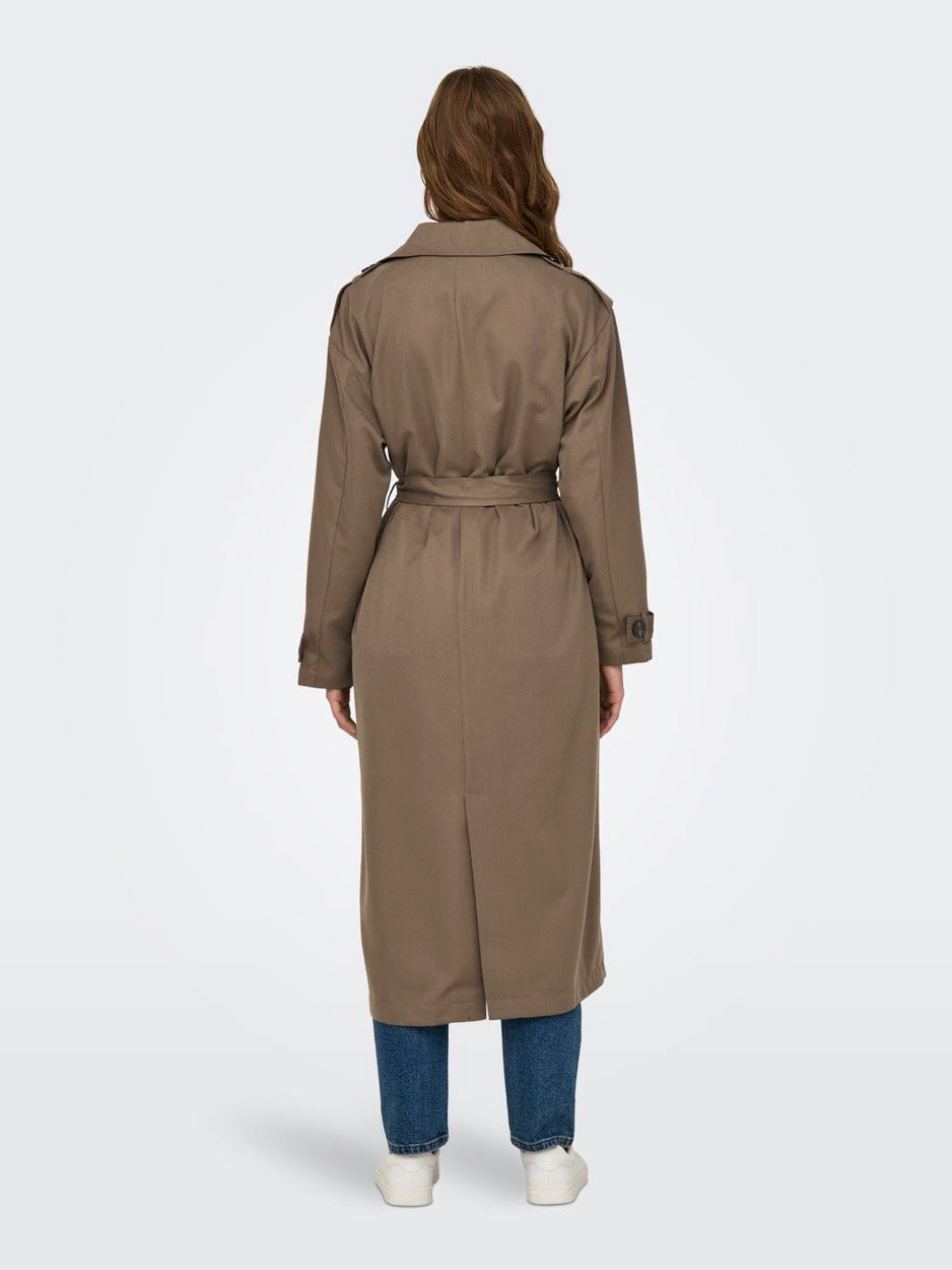 Onlline X-long Trenchcoat Otw Noos - Bruin